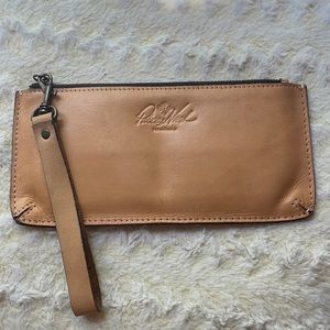 Patricia Nash Italian Leather “St. Croce” Wallet Wristlet Clutch in Light Tan